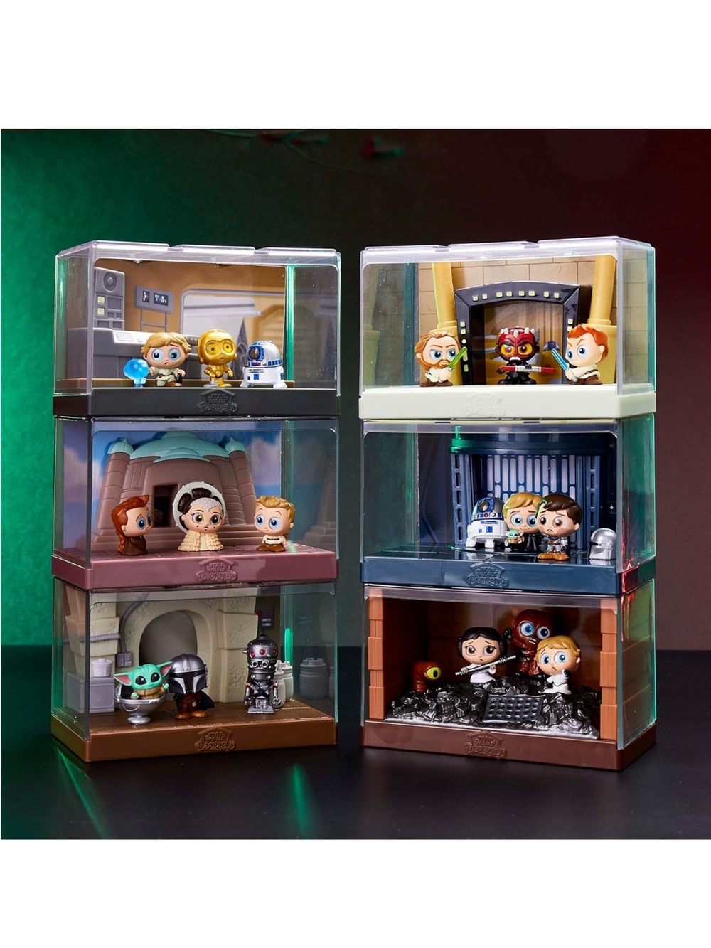 NIB DOORABLES STAR WARS WIDESCREEN TRASH COMPACTOR PRINCESS LEIA LUKE CHEWBACCA - Picture 5 of 5